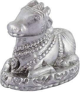 RAM RATAN KENDRA Ram Ratan Kendra 50 Grams Pure Mercury Nandi Ji AAA Quality Decorative Showpiece  -  5 cm