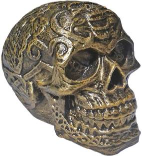 Uneeke Shape Human skeleton head showpiece Decorative Showpiece  -  20 cm