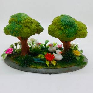 GoldFish Solutions RAKAKART-beautiful fairy forest miniature for home decor. Decorative Showpiece  -  15 cm