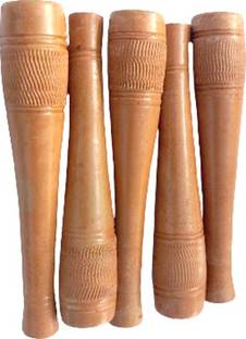 KFDC Clay Art Chilam Pipe Pack Of 5 Pcs Brown Clay Pipe Decorative Showpiece  -  9 cm