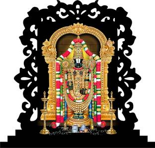 UNIQUE Tirupati Balaji idol for Car Dashboard idols Figurine Showpiece sai Idol for home Lord venkateshwara Decorative Spiritual Gift Item & Statue for Bhagwan/Temple /Pooja/ Home Decor / Office / Study Table, Holy Statue, Lord Tirupati Decorative Showpiece Decorative Showpiece  -  10 cm