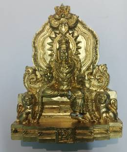 tskutty Goddess Lalitha Devi polymarble idol / Kamakshi devi idol Decorative Showpiece  -  14 cm