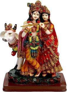 SHREE RAM IMPEX Radha Krishna Statue | God Idol Showpiece for Home Temple and Office Décor Decorative Showpiece  -  22 cm