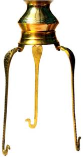 Crafting Bear Pack of 1 Brass Lota for Puja Tripai Lota for Jalabhishek of Shivling Decorative Showpiece - 22 cm (Brass, Gold) Decorative Showpiece  -  22 cm
