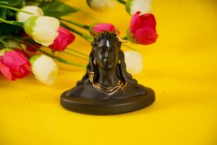 Shrey Shiv Collections Adiyogi Shiva Statue, Mahadev Murti, Lord Adiyogi Shankara Idol Decorative Showpiece  -  8 cm