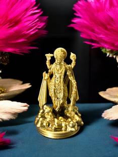 CRAFTVISIONS Lord Vishnu Idol murti for Pooja| Vishnu ji statue | Home Decor | Gifts Decorative Showpiece  -  15 cm