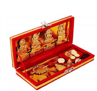 VRIDAANN Siyaram Shri Dhan Laxmi-Kuber Bhandari Yantra Decorative Showpiece  -  5 cm