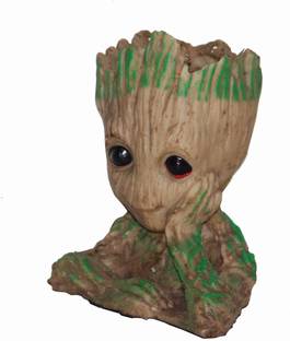 BECKON VENTURE Home Decorative Cute Shaped Polyresin Groot planter in plant containers| Groot showpiece in action figurines|Groot showpiece in showpiece & figurines|groot flower pot in desk organizers| home decor showpieces|table decorations items| handicraft items in Showpieces & Figurines| decorative items for room in Racks & Shelves |statues|statuegift |statue for home|Showpieces &Figurines| Showpieceantique|showpiece gift set|Showpiece for living room|Showpieces in home| Decorative Showpiece  -  14 cm