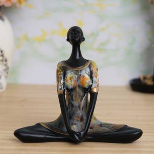 Royalbox Yoga Mudra Spiritual Statue For Home Decor Decorative Showpiece  -  17 cm