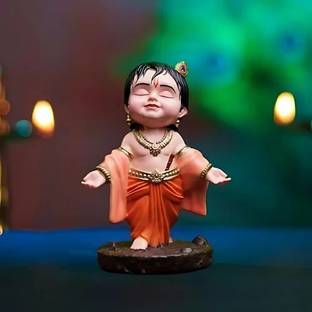 Shrey Shiv Collections Shri Prasadam Bal Gopal Krishna Idol Showpiece Decorative Showpiece  -  10.16 cm