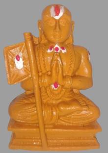 tskutty SRI RAMANUJAR IDOL \ UDAYAVAR SRI RAMANUJAR \ Ramanujacharya POLYRESIN IDOL Decorative Showpiece  -  7.5 cm
