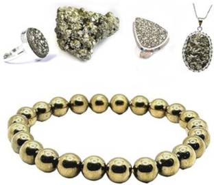 VIBESLE Pyrite Stone Original Stone for Vastu/Working Table Decore/Wealth and Bussiness Decorative Showpiece  -  4 cm