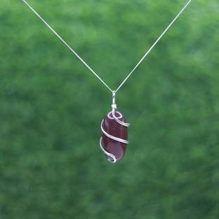 Neelkanth Shivling Stone Narmada Shivling Pendant Narmadeshwar Shiv Lingam Locket Stone Pendant Decorative Showpiece  -  2 cm