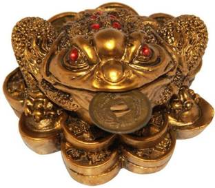 S.S Collection Frog Decorative Showpiece  -  5 cm