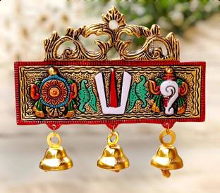 inDecor Lord Balaji Shankh Chakra Tilak Door Hanging for Home, Balcony Decor Decorative Showpiece  -  16 cm