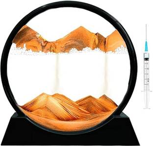 KWICK MART Moving Sand Art Picture-3D Deep Sea Sandscape i Decorative Showpiece  -  25 cm