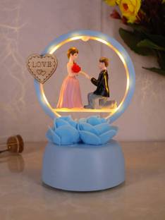 Elegant Lifestyle Unique Light Gift for Couples, Engagement Wedding Anniversary Romantic Birthday Decorative Showpiece  -  14 cm