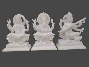 VAMIKA HANDICRAFTS Laxmi Ganesh Saraswati Statue Decorative Showpiece  -  15 cm