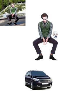 MATIES Batman Dark Knight Sitting Figure Statue Car Dashboard Joker -178 Decorative Showpiece  -  24 cm