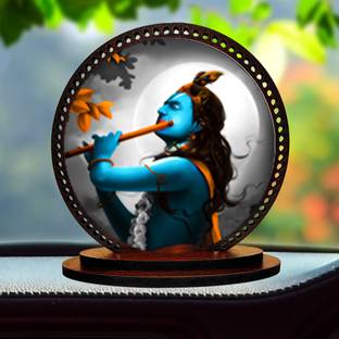 Kaynka Lord Radhe Krishna ji Idol for car Dashboard & Home Decorative Showpiece  -  3 cm