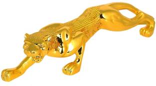 carempire Golden Panther Statue Figurine Sculpture Statue for Home Decor Showpiece Decorative Showpiece  -  18 cm