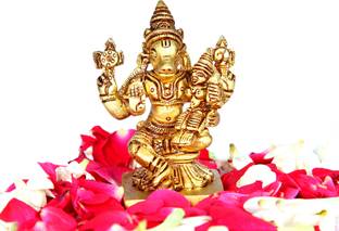 aalayam selveer Lakshmi Hayagreevar Idol | Lakshmi Hayagrivar Brass Idol |Lakshmi Hayagriva Idol Decorative Showpiece  -  8 cm