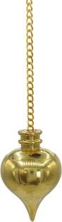 Plus Value Orbit Brass Metal Dowsing Pendulum for Vastu, Feng Shui, Reiki Healing Experts Decorative Showpiece  -  10 cm