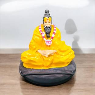 KALICHARANSONS Premanand Ji Maharaj Idol with devotion 100% Handcrafted Decorative Showpiece  -  10 cm