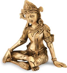 vastu-vigyan Brass Murti of Lord Indra Dev Ji MahaVastu Rain God, Inder Devta ( Brass,Pack-1) Decorative Showpiece  -  14.2 cm