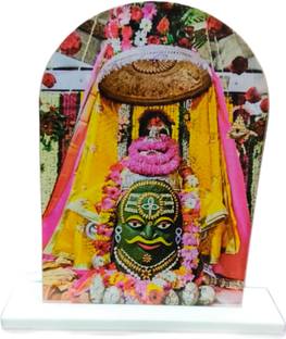 Rani Nain Ujjain Mahakal Idol Showpiece For Car Dashboard Lord Shiva Idol Decorative Showpiece  -  8 cm