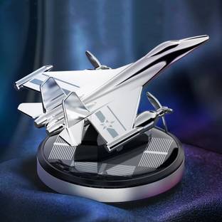 Elegant Lifestyle Solar Car Air Freshener Fighter Perfume Dashboard Airplane Aroma Car AirPurifier Decorative Showpiece  -  10 cm