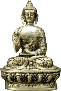 vastu-vigyan Vastu Brass Buddha Statue | Weight-974gm Approx | Buddha brass idol Decorative Showpiece  -  19 cm
