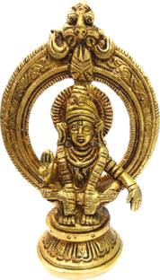Ayyappantraders Ayyappan Idol with Arch | Sabarimala Dharmasastha Staue| Ayyappa Swamy Statue डेकोरेटिव शोपीस  -  12 cm