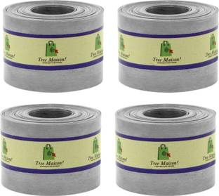 TREEMAISON Stainless Steel Strip { 8 Feet Length, 25 mm Width & 0.02 mm Thickness}{Pack-4} Decorative Showpiece  -  11 cm