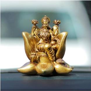 ARTARIUM Artarium Padma Laxmi Ji Statue laxmi ji murti Showpiece for Car Dashboard Decorative Showpiece  -  6.85 cm