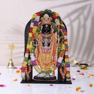 Craftam Divine MDF Ram Lalla Idol for Home Décor and Worship Decorative Showpiece  -  21 cm
