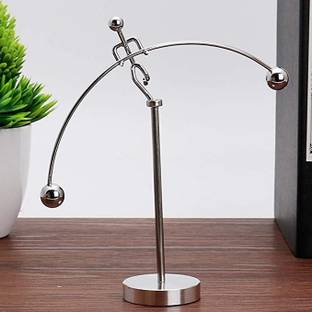 jelly world Sculpture Statue Balancing Man Ball,Newton Cradle Swinging Pendulum Craft Office Decorative Showpiece  -  10 cm