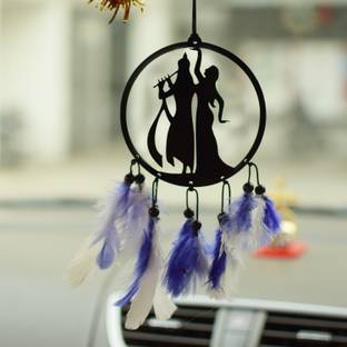 LAKSHMINARAYAN SALES radha krishna dream catcher for car hanging Decorative Showpiece  -  30 cm