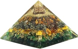 Dhvani Money magnet Crystal pyramid for wealth Decorative Showpiece  -  7 cm