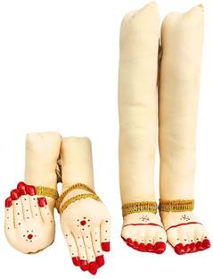 IAE Varalakshmi Hands and Legs Set 1.5 Ft / Lakshmi Devi Hands and Legs Decorative Showpiece  -  46 cm