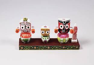 Jagannath Dham Vignu handicrafts lord Jagannath idols Decorative Showpiece  -  5.1 cm