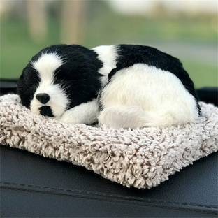 frokht ™Sleeping Dog for Car Dashboard Decoration, Home Interior Furnishings, Decorative Showpiece  -  8 cm