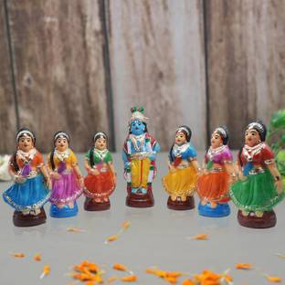 Puja N Pujari Gopala Krishna Navaratri Idol Set Decorative Showpiece  -  24 cm