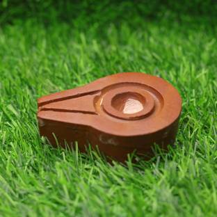 Shivay shivling Original Narmada Stone Plate Jaladhari, Yoni Base Stand for Home & Office Decorative Showpiece  -  2.5 cm