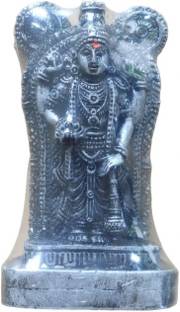 HOIVA Black Guruvayoorappa/Krishna Ploy marble Idol/Antique Finish Decorative Showpiece  -  9 cm