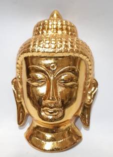 Love Kart Love Kart Buddha Face Wall Hanging For Home Decor Gifting Shop Main Gate Ganging Decorative Showpiece  -  13 cm