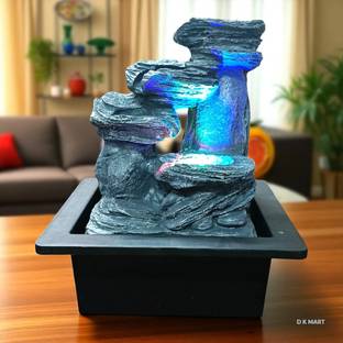 D K MART Table Top Water Fountain | Fountain Water Fall For Home or Office Table Decorative Showpiece  -  25 cm