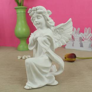 TIED RIBBONS Praying Angel Statue Idol for Home Christmas Decoration Office Center Table Top Decorative Showpiece  -  20.3 cm