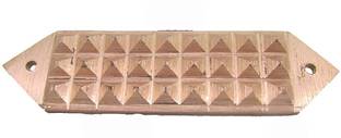 Plus Value Vastu Copper Pyramid Strip for Toilet Defects or Division Decorative Showpiece  -  10 cm