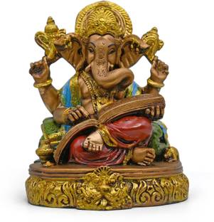 ACLIX Ganesha Idol for Office Home Mandir Pooja | Ganesh Idol for Diwali and Gifting Decorative Showpiece  -  15 cm